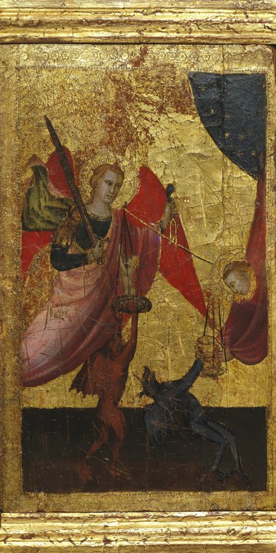 San Lorenzo intercede por el alma del emperador Enrique II de Lorenzo di Niccolò